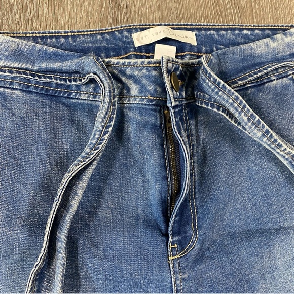 EST. 1946 DENIM Jeans Tie Waist Women’s Size 14 High Rise Skinny Medium Wash - Picture 4 of 6